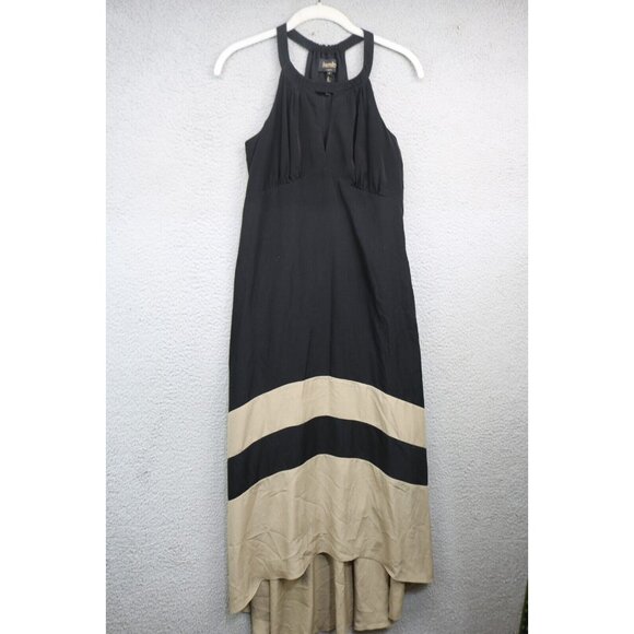 Laundry by Shelli Segal Empire Waist Hi-Lo Maxi Dress-Size 0-Goth - Picture 1 of 14